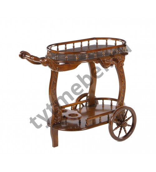 HK-829. Столик сервировочный (массив красного дерева), NBA Pecan M, цвет: итал. орех, 95х55х80 см HK-829. Столик сервировочный (массив красного дерева), NBA Pecan M, цвет: итал. орех, 95х55х80 см